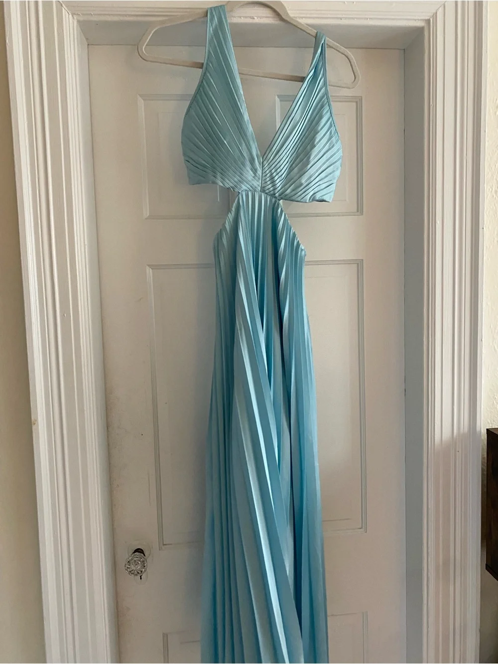 Abercrombie Light Blue V-Neck Maxi Dress